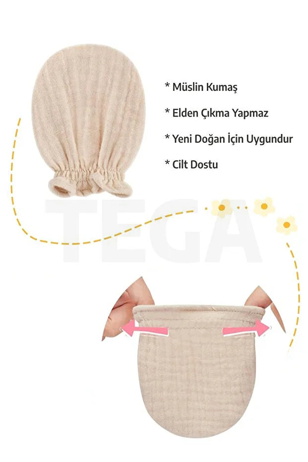 Yenidoğan 6'lı Bebek Eldiveni