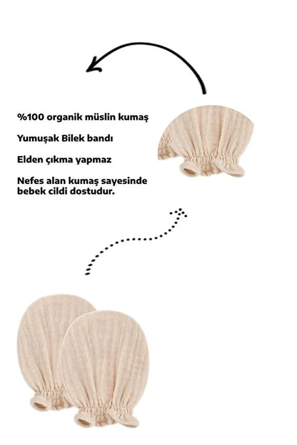 Yenidoğan 6'lı Bebek Eldiveni