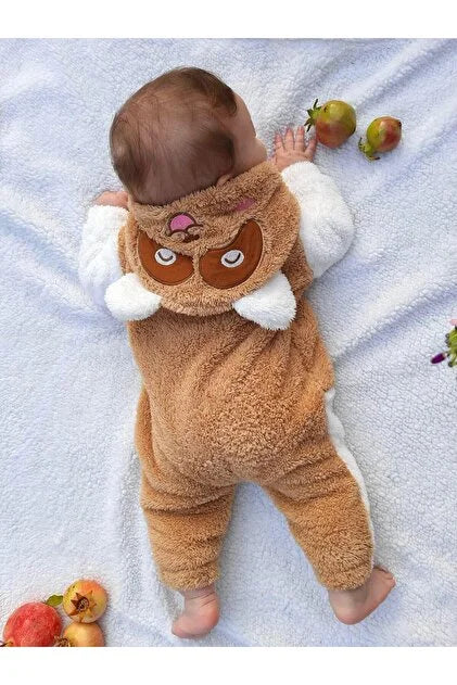 Welsoft Unisex  Kışlık Fermuarlı Peluş Uyku Tulumu