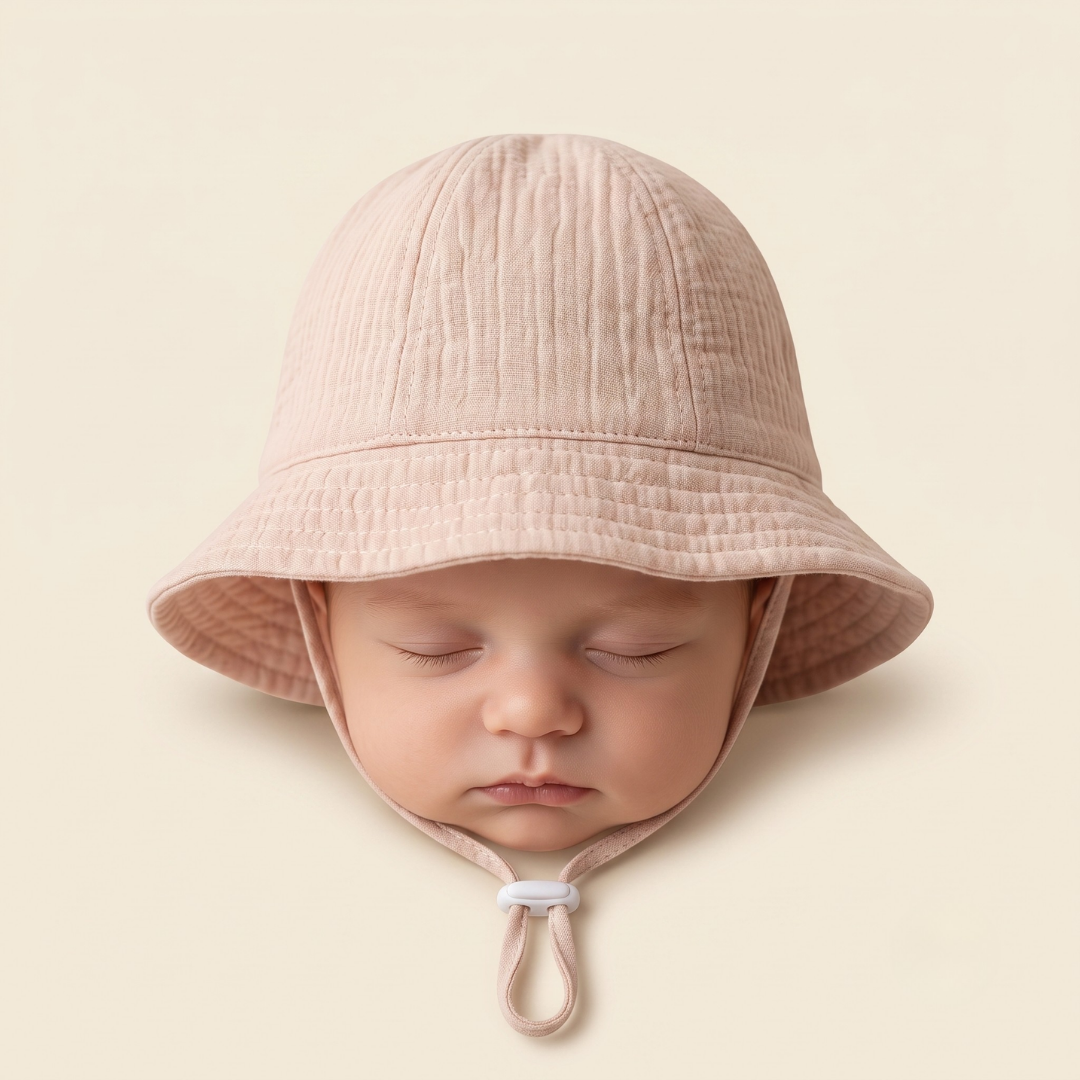 Müslin Bebek Şapkası – %100 Pamuk
