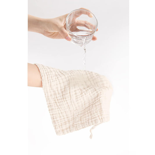 %100 Pamuk 6'lı Müslin Ağız Bezi – Bebekler İçin Emici ve Cilt Dostu