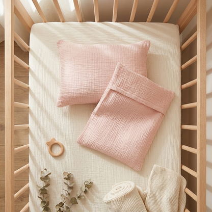 Müslin Bebek Kırlent – %100 Pamuk