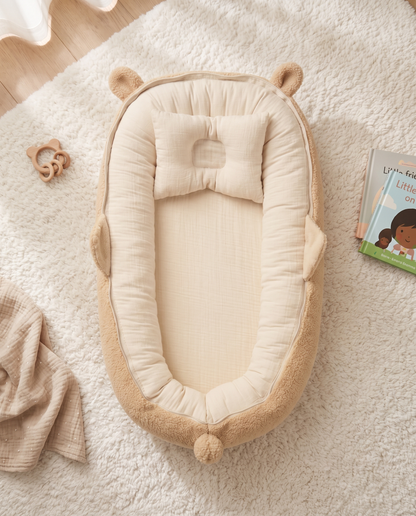 Teddy Babynest – %100 Pamuk Taşınabilir Bebek Yuvası