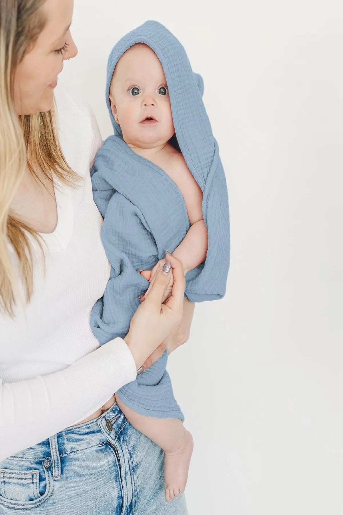 Müslin Bebek Havlusu – %100 Pamuk