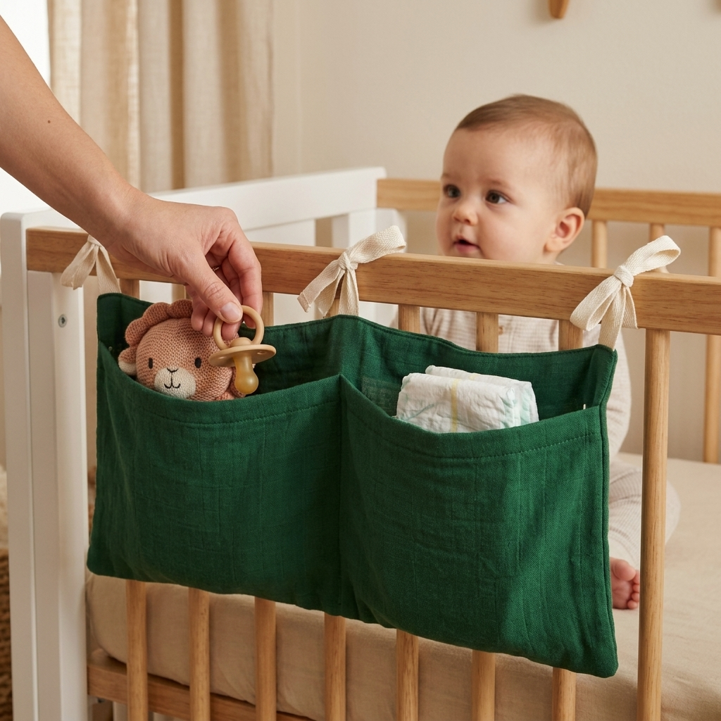 Beşik Kenarı Bebek Bakım Çantası Organizer
