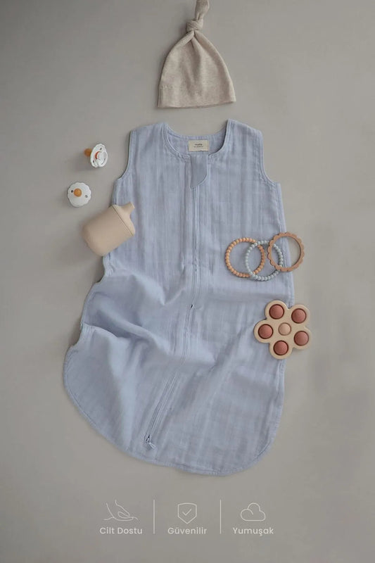 %100 Pamuk Yenidoğan Bebek Yazlık Kundak Tulum