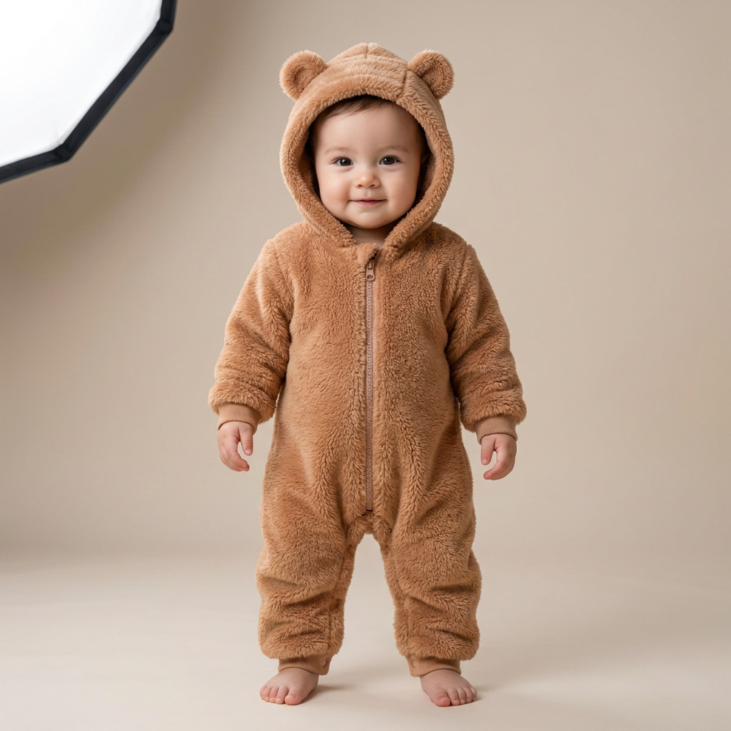 Welsoft Unisex  Kışlık Fermuarlı Peluş Uyku Tulumu