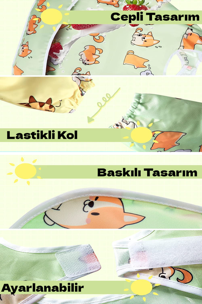Sıvı Geçirmez Bebek Mama Önlüğü